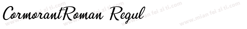 CormorantRoman Regul字体转换